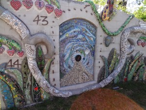 panel two mosaic marathon SAMA 2014 installed in Smither Park in Houston, Texas